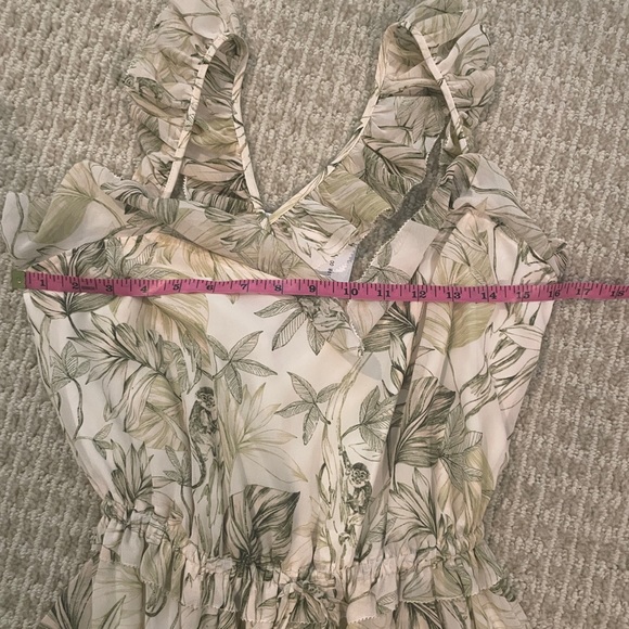 NWT Gal Meets Glam Cheryl Green Tropical Print Dress - Size 4 - Picture 11 of 11